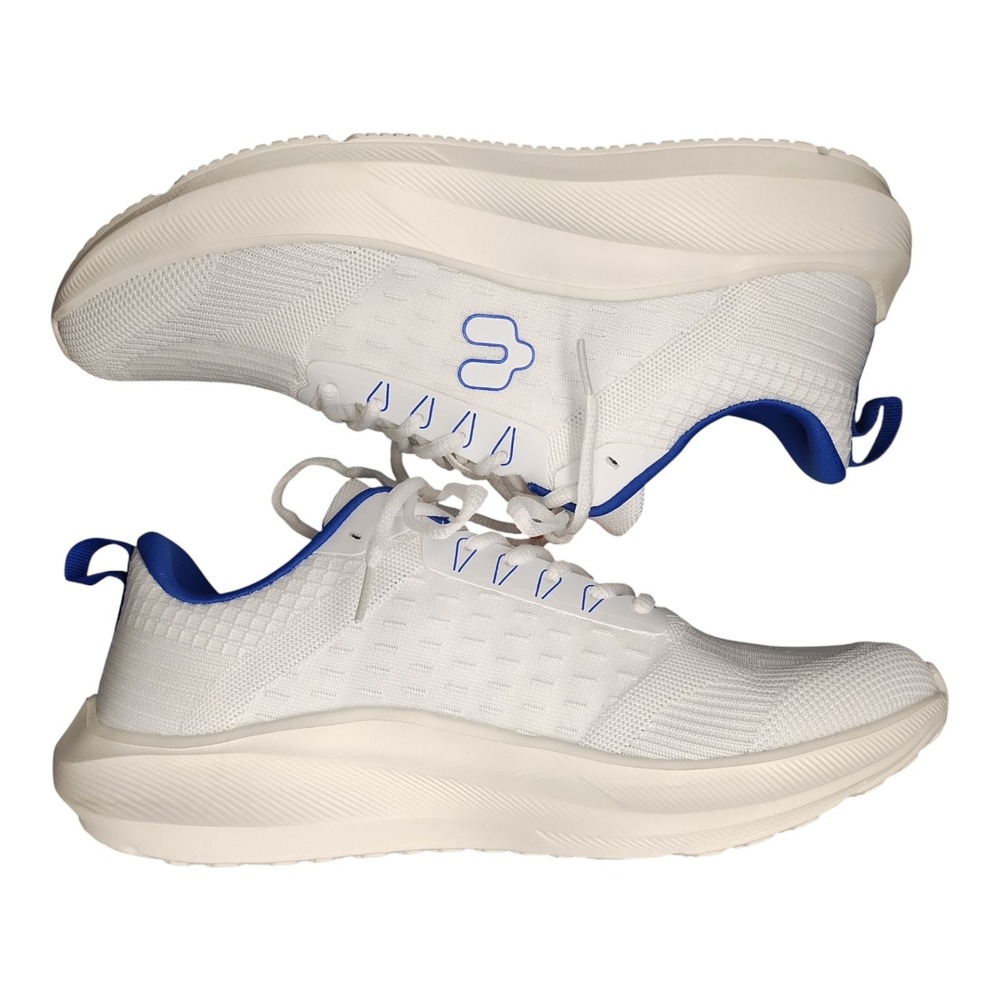 Charly Tennis Shoes Mens US Size 10.5‎ White Blue Lightweight Athletic Lace Up